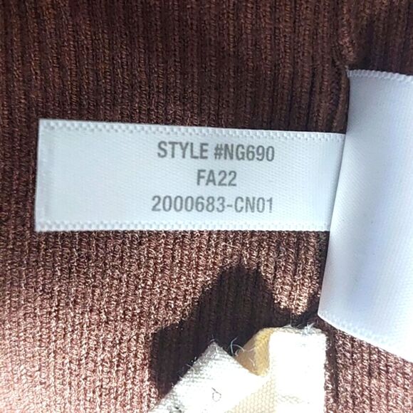 MADEWELL Women's Kendale Sweater Biker Shorts Brown Size M EUC - Picture 13 of 14